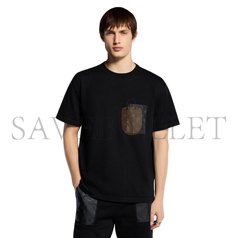LOUIS VUITTON T-SHIRT WITH TECHNICAL SIGNATURE DETAILS 1AJRLW
